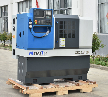 Токарный станок c ЧПУ с горизонтальной станиной MetalTec CK 36x450 купить в Новосибирске - rodan.ru