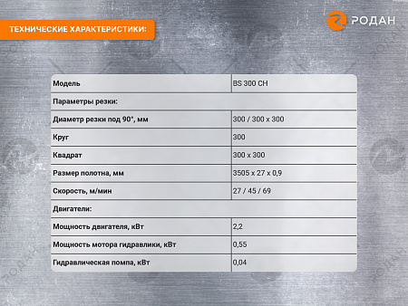 MetalTec BS 300 CH ленточнопильный станок для резки металла под углом 90°