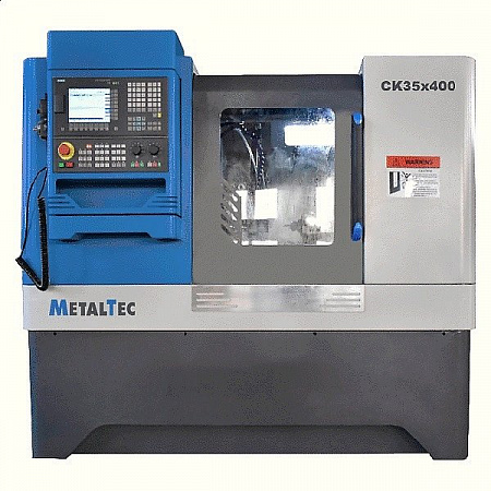 Токарный станок c ЧПУ с горизонтальной станиной MetalTec CK 35x400 купить в Новосибирске - rodan.ru