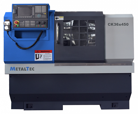 Токарный станок c ЧПУ с горизонтальной станиной MetalTec CK 36x450 купить в Новосибирске - rodan.ru