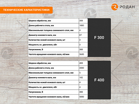 Фуговальный станок WoodTec F300