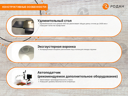 Фуговальный станок WoodTec F300