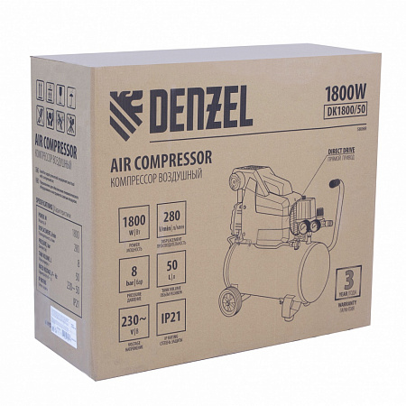 Компрессор воздушный DK1800/50 Denzel