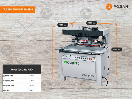 Сверлильноприсадочный станок WoodTec 21W PRO
