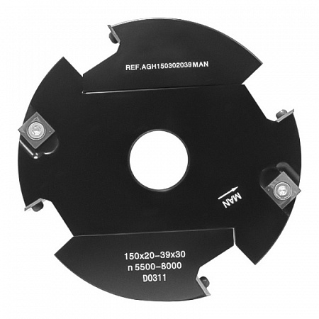 Фреза регулируемый паз насадная 150х20-39x32 Z4+4(14x14/20x12) Rotis купить в Новосибирске - rodan.ru