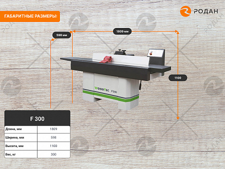 Фуговальный станок WoodTec F300