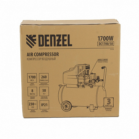 Компрессор воздушный DC1700/50 Denzel