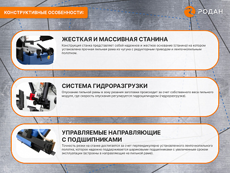 Ручной ленточнопильный станок для резки металла MetalTec BS 170 FHE (380 V)